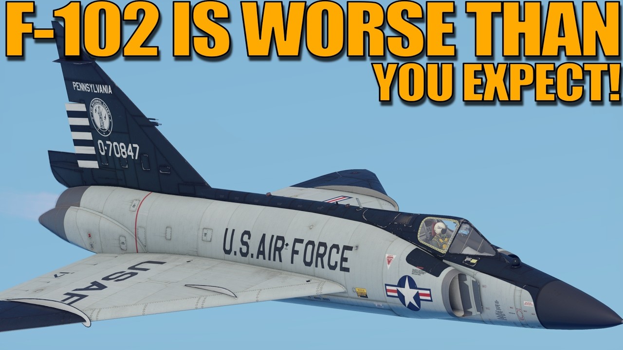F-102 хуже, чем вы ожидаете! Почти невозможно убить противника? - War Thunder