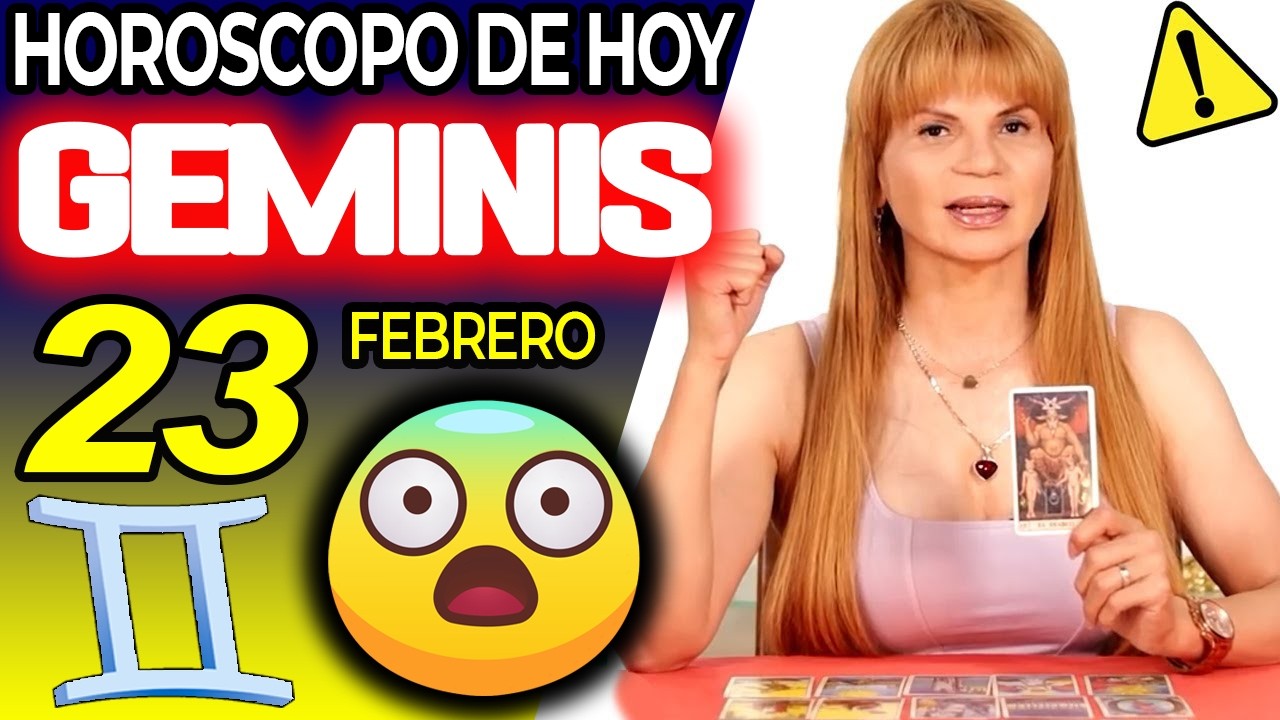 GÉMINIS ♊ALGUIEN EMBRUJA TU FOTO😱TE DOY NOMBRE⚠️ Horóscopo De Hoy 23 De Febrero 2026 | Mhoni Vidente