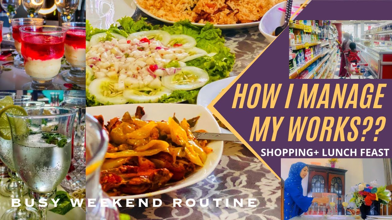 A busy day in my life😥How i manage my works?/ lunch feast🍱/shopping/weekend routine/Tips/