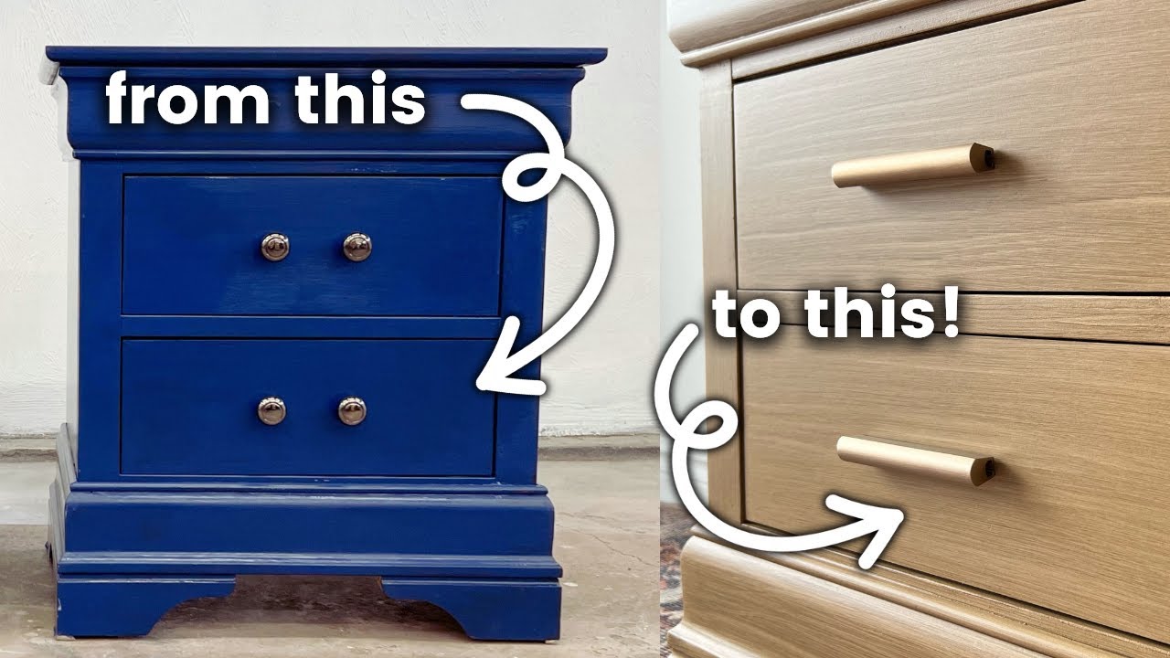 How to paint furniture to LOOK LIKE WOOD!