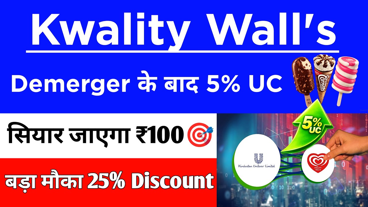 Kwality Walls Share Latest News 🚨 Kwality Walls Share 5%UC 🚨 सियार जएगा&zwnj; ₹100