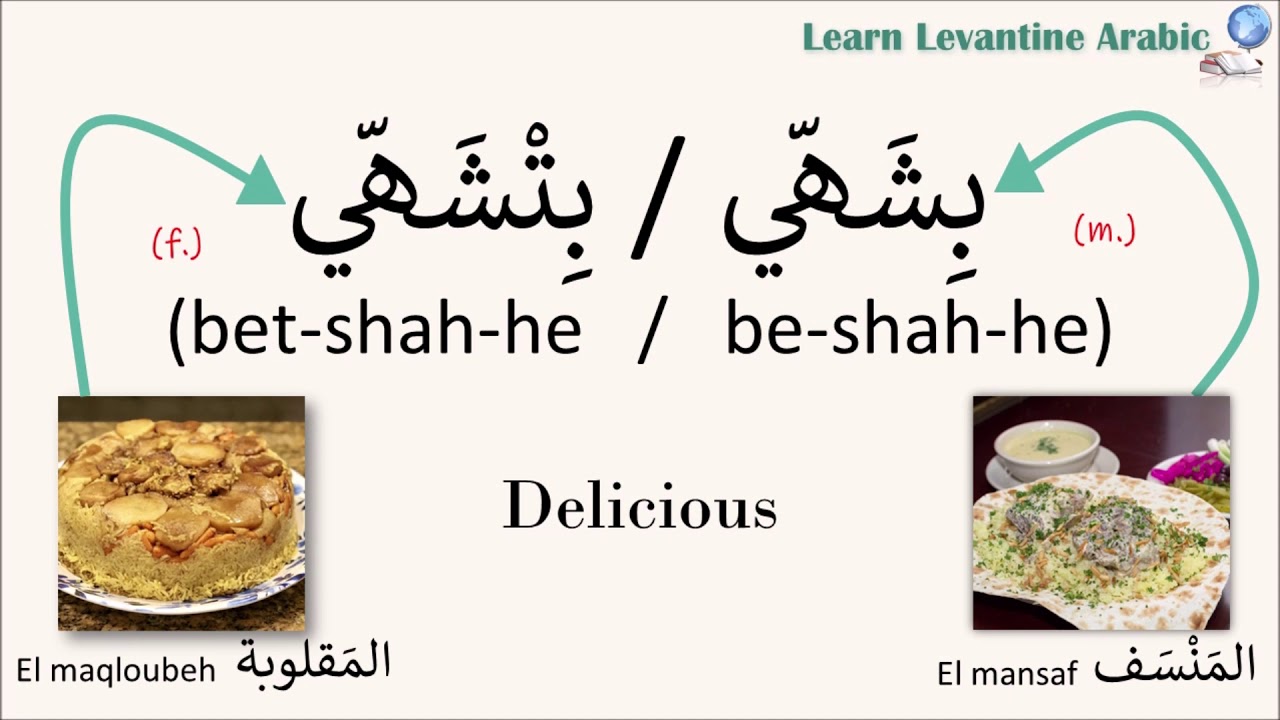 Food in Levantine Arabic: Compliment Food and Say Thank You - Conversation Skills