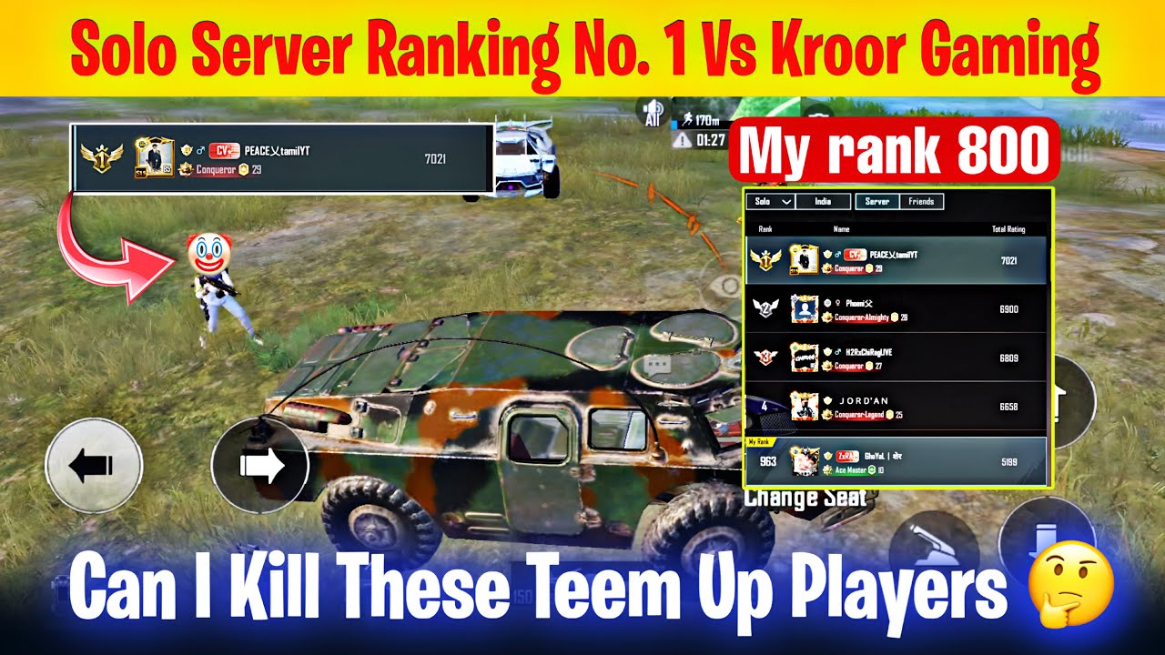 DAY 45🇮🇳 SERVER RANK 1000 KE BAD KITANA PLUS KARNA PADEGA ✅ SOLO RANK PUSH TIPS AND TRICKS 