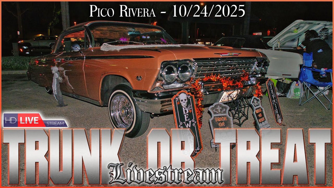 🔴 Trunk-Or-Treat Lowrider Night 🎃 | Pico Rivera Cruise | Lowrider Mama x Cosa Nostra S.E. L.A.
