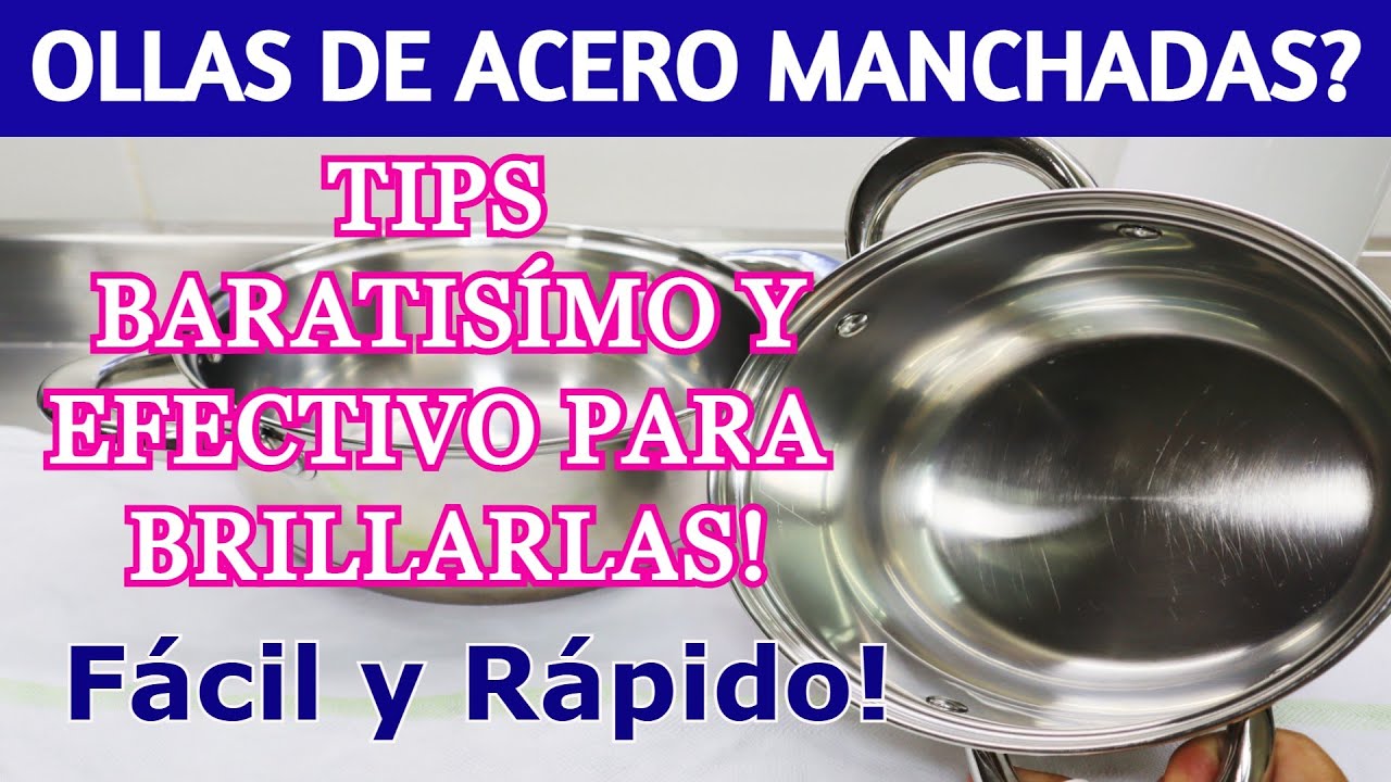 🌺 Ésto no lo sabias,  cómo brillar LAS OLLAS DE ACERO INOXIDABLE / Método para brillar OLLAS .