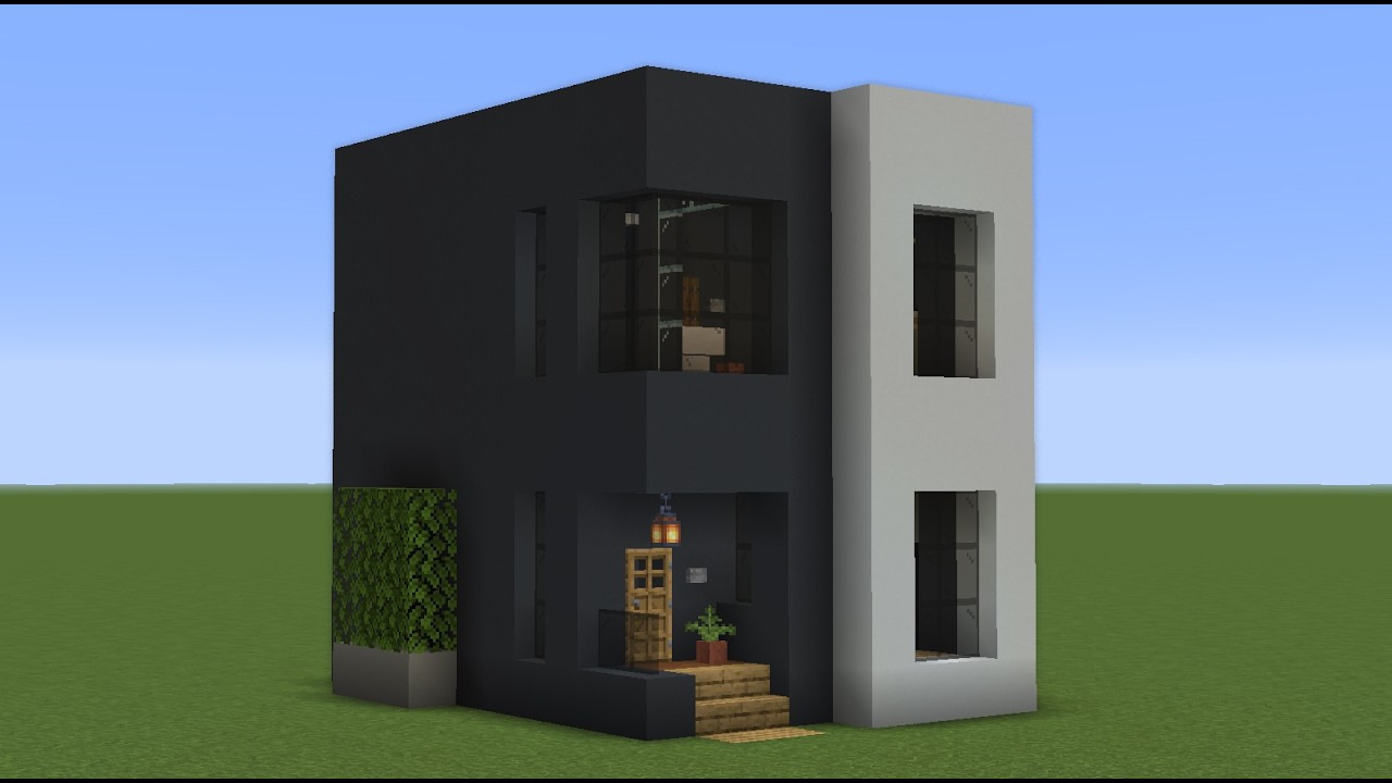 How To Build a Modern House In Minecraft #6 Step-By-Step Tutorial Including Interior