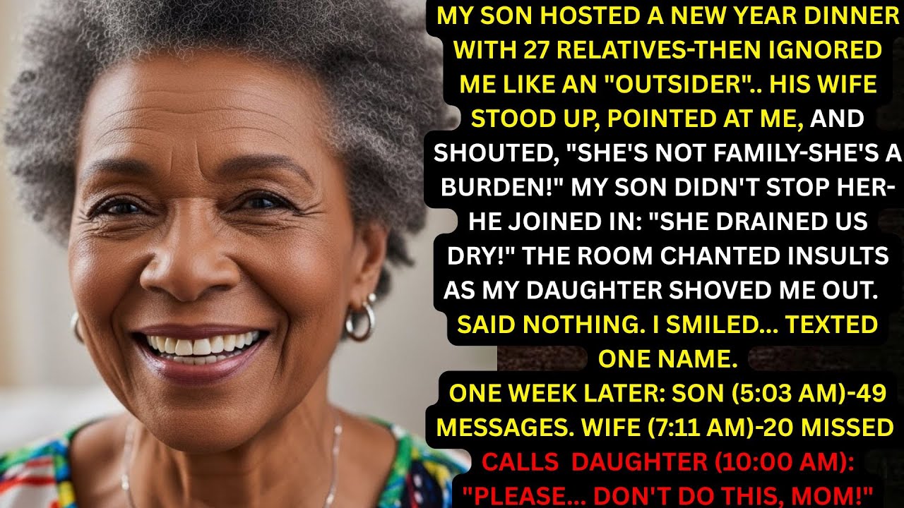 My Son Hosted 32 Relatives for New Year’s—Then Treated Me Like Outsider  I Smiled… Texted One Name.