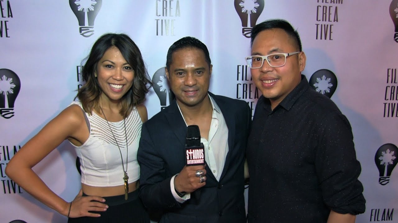 TESS PARAS & NICO SANTOS w/TYRONE TANN - FilAm Creative's 2nd Annual Hollywood Actors Panel
