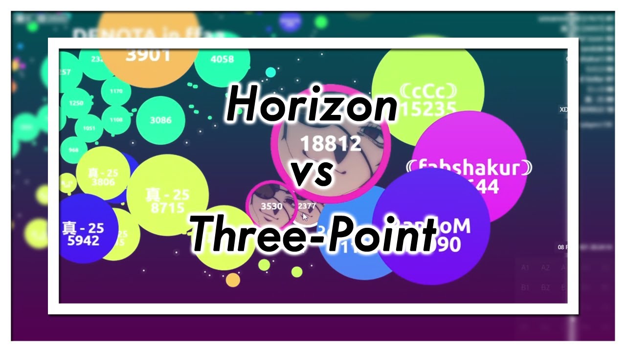 Agar.io - Clan War (6vs6) Horizon vs Three-Point (2-0) ~ InSane Agar