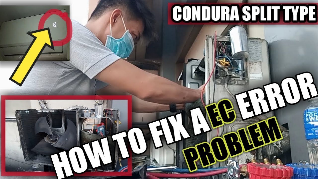 HOW TO FIX ERROR EC CONDURA  || TROUBLESHOOTING OUTDOOR UNIT || INABOT KAMI NG GABI 😱