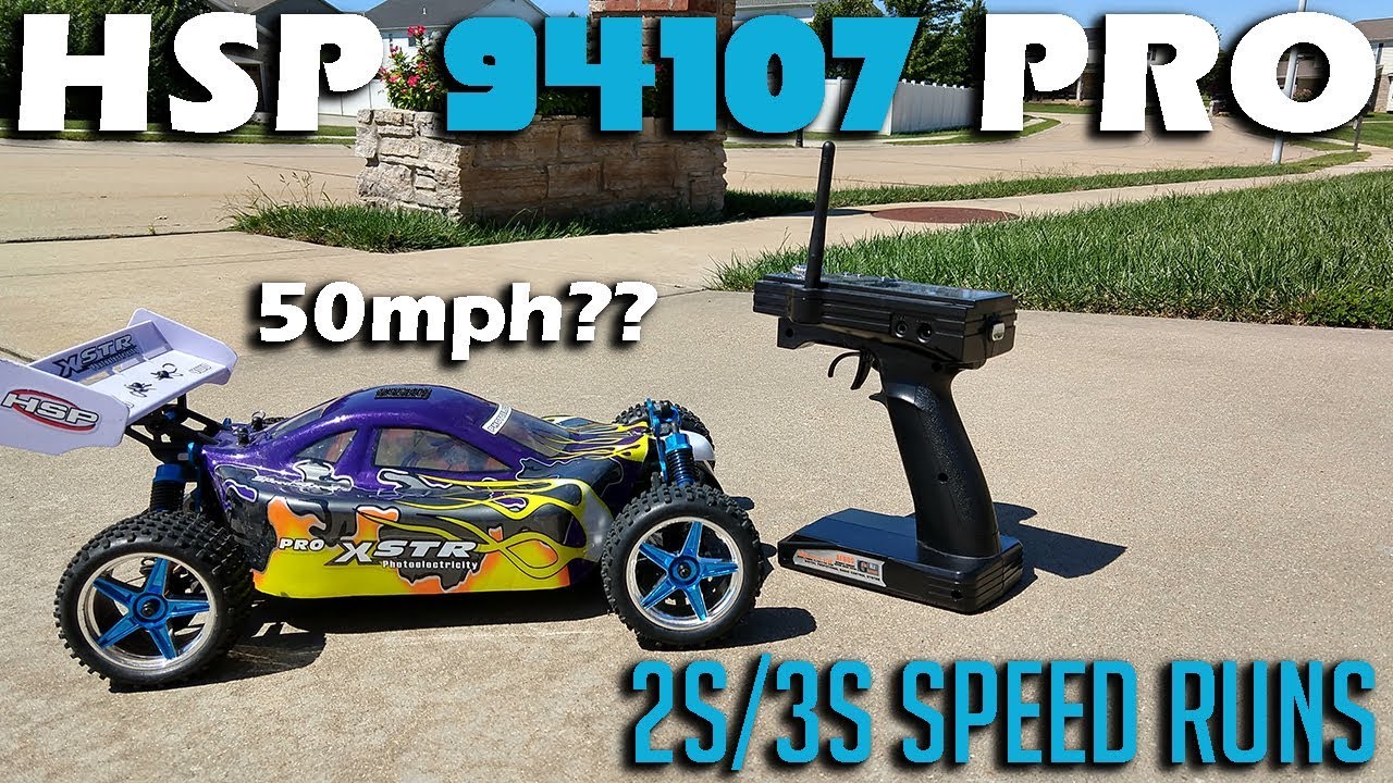 HSP 94107 Pro Brushless Buggy 3s Top Speed Test