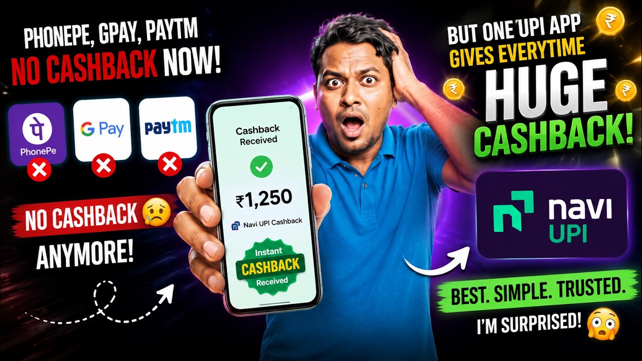 🚨 2026 Best UPI App? Get 100% Cashback in Every Transaction!! Navi UPI App Review!!