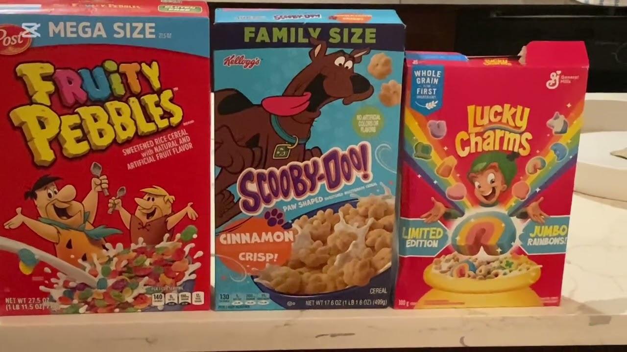 Классические хлопья для завтрака, фруктовые хлопья, Скуби-Ду