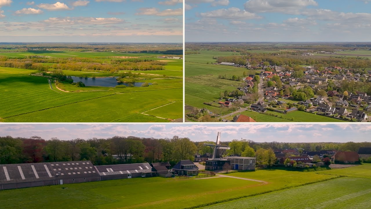 4K DRONE SHOTS | MAKKINGA  gem. OOSTSTELLINGSWERF | in de provincie FRIESLAND | APRIL 2024.