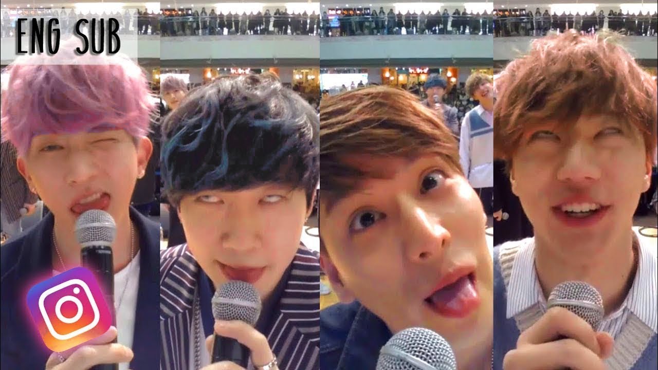 180316 U-KISS derp faces 😬🤪 (Instagram live, ENG SUB)