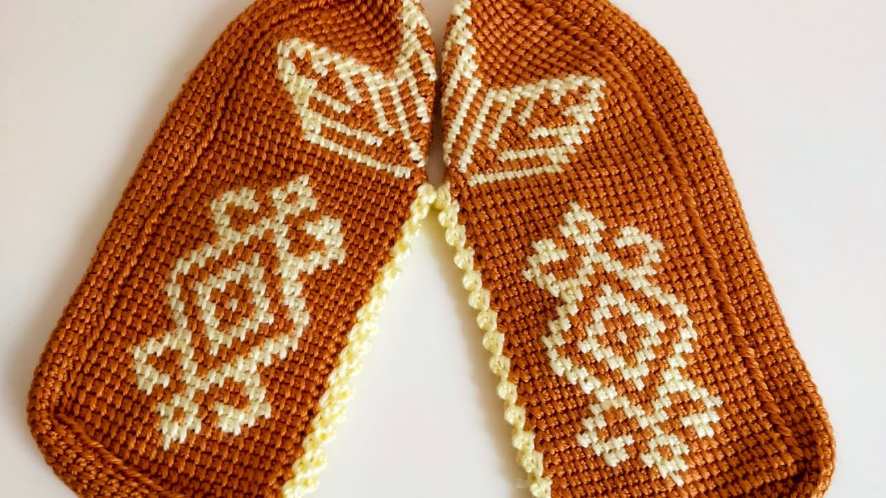 2renk Patik yapımı tunus patik #patikmodeli #patikmodelleri#knitting