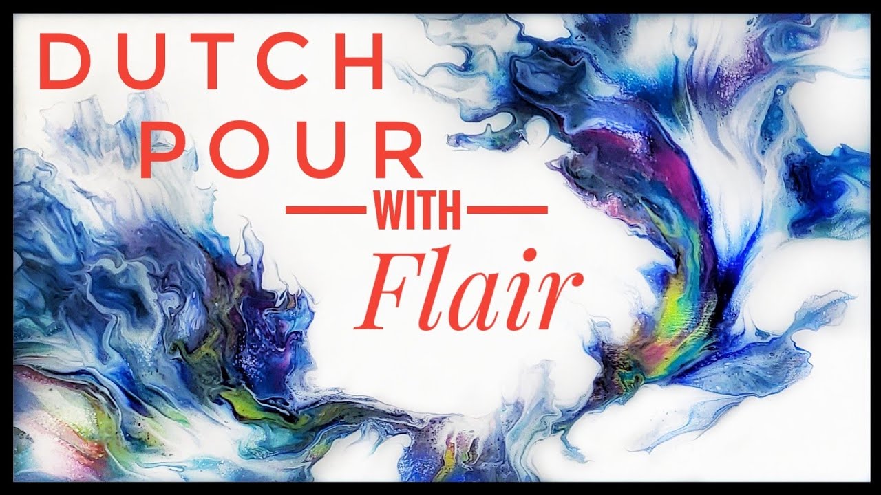 EASY DUTCH POUR TECHNIQUE TUTORIAL/Beginners Acrylic Pour Painting/Patronus Painting/Pabeo #29