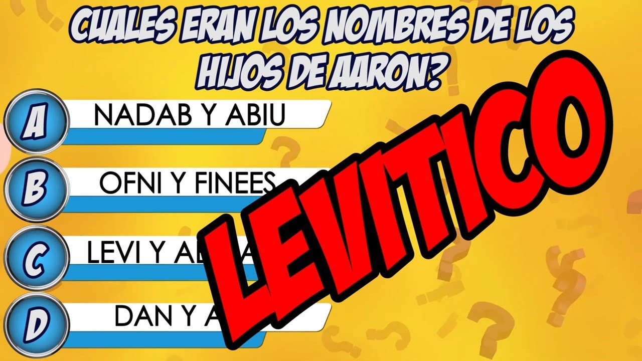 JUEGO DE PREGUNTAS BÍBLICAS |LEVÍTICO| 25 PREGUNTAS