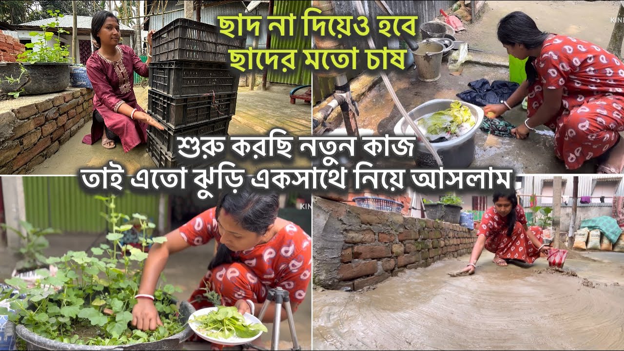 ঘরের ছাদ না দিয়েও শুরু করছি নতুন কাজ, তাই একসাথে এতো ঝুড়ি কিনে আনলাম আজ ||