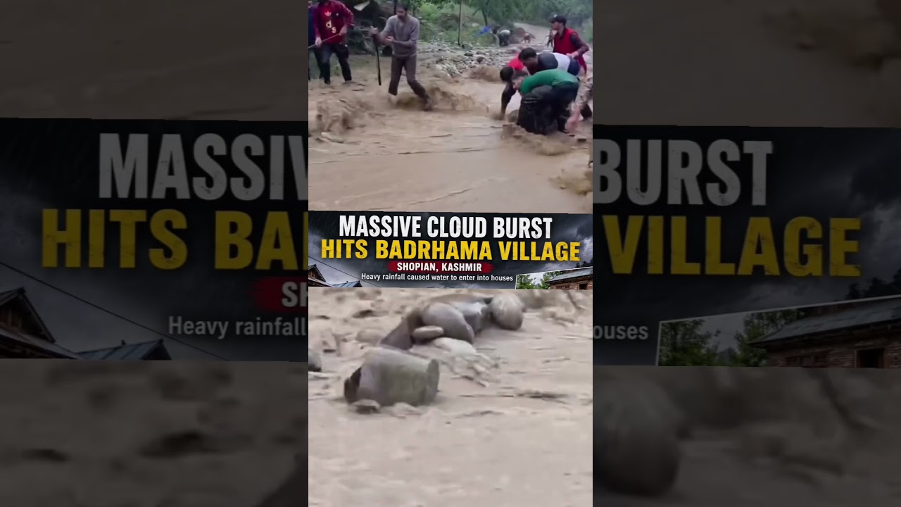 khudaya rahim cloudburst  Badrhama Shopian