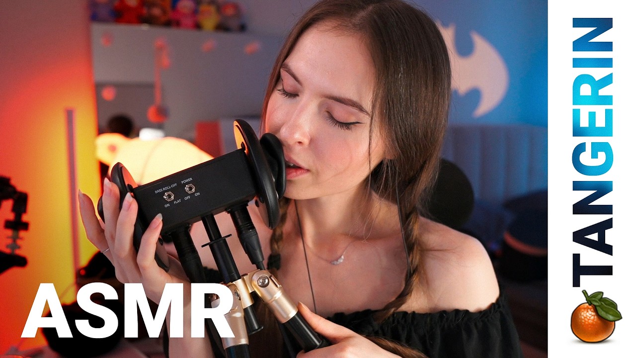 ASMR Relaxing Mic Sounds | Soft Mouth Sounds & Clothes Scratching | Tangerin