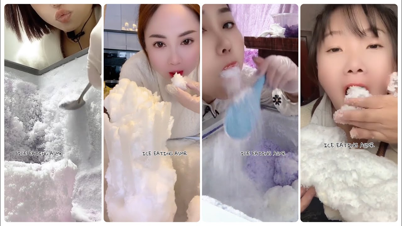 [ASMR] FREEZER FROST EATING & vriezerfrost & ICE MUKBANG & ЯДЕНЕ С ЛЕД & ICE EATING & BUZ YEMEK 9