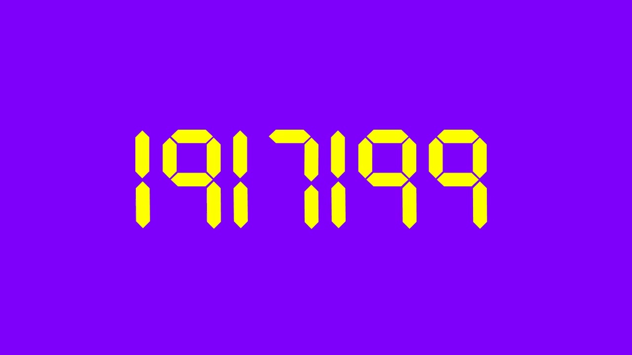 Colorful Numbers 0 to 10000000 (Inspired by DJ Ell's)