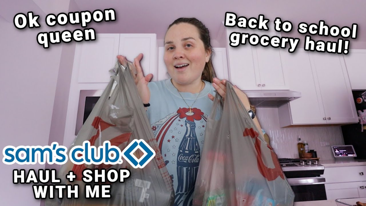 Sam's Club Shop With Me + HAUL for back to school prep