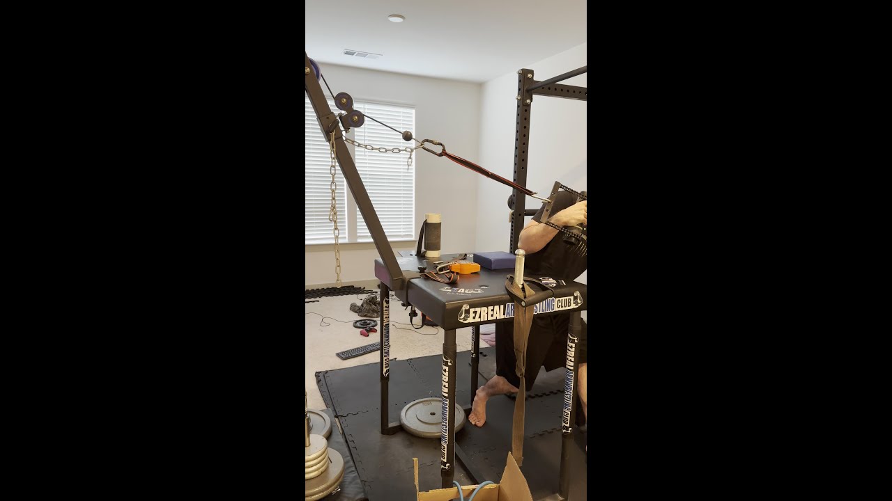 Side pressure plyometrics with 2 and 3/8 wrist wrench. 86.4lb x 5reps each arm
