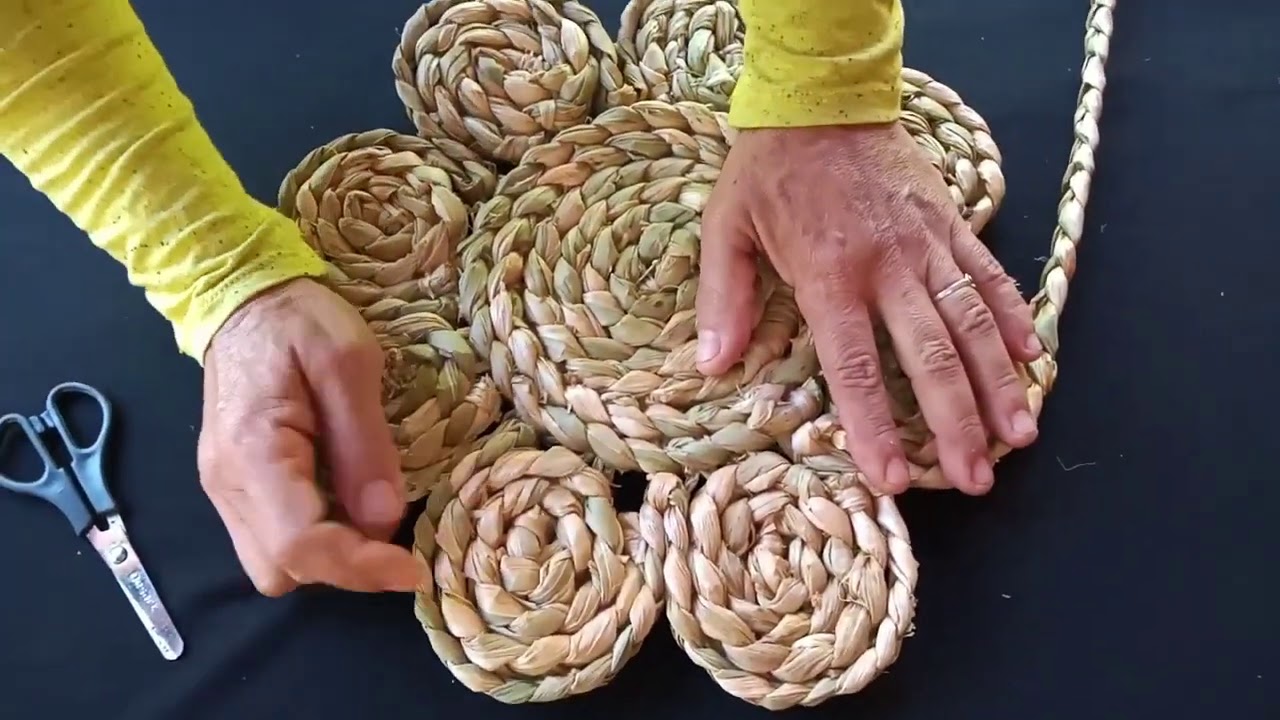 Artesanato com Taboa: Fruteira parte 2  (aula 12)