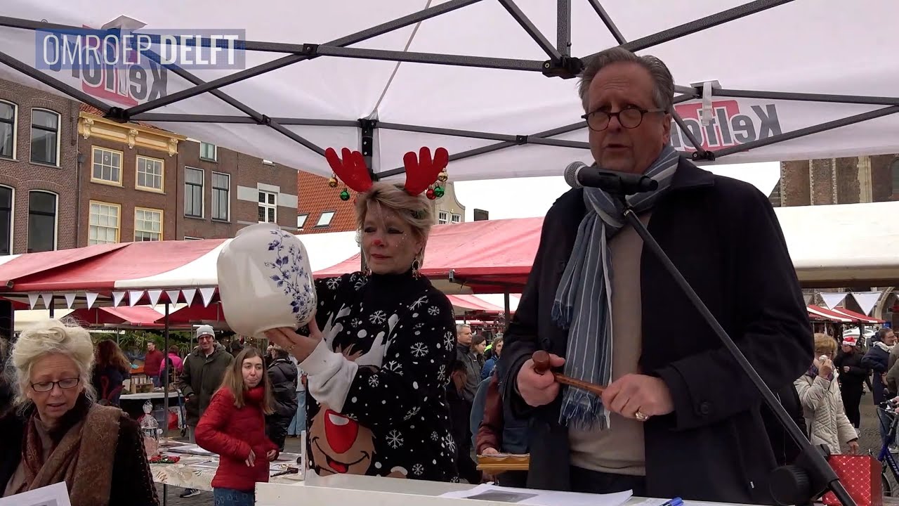 Veiling op de Markt levert bijna 1.200 euro op voor kinderboerderij Tanthof