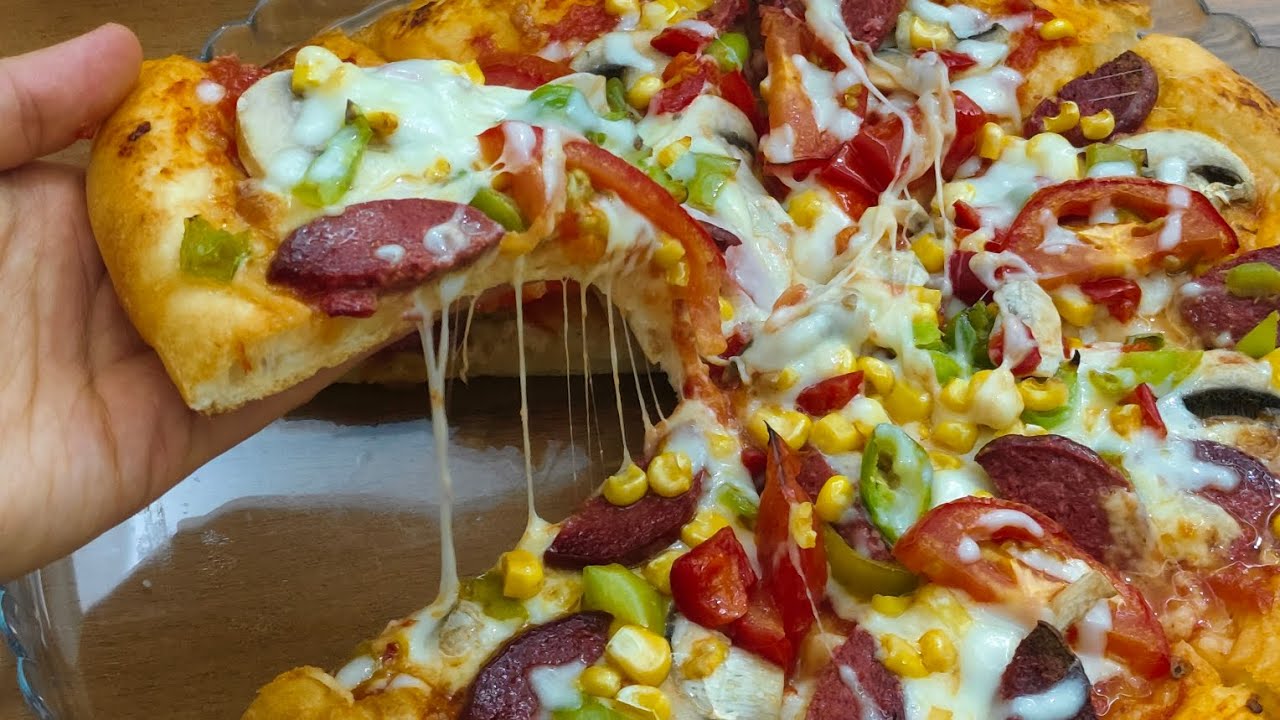 Pratik Pizza tarifi 💯❗Tam ölçü harika pizza 