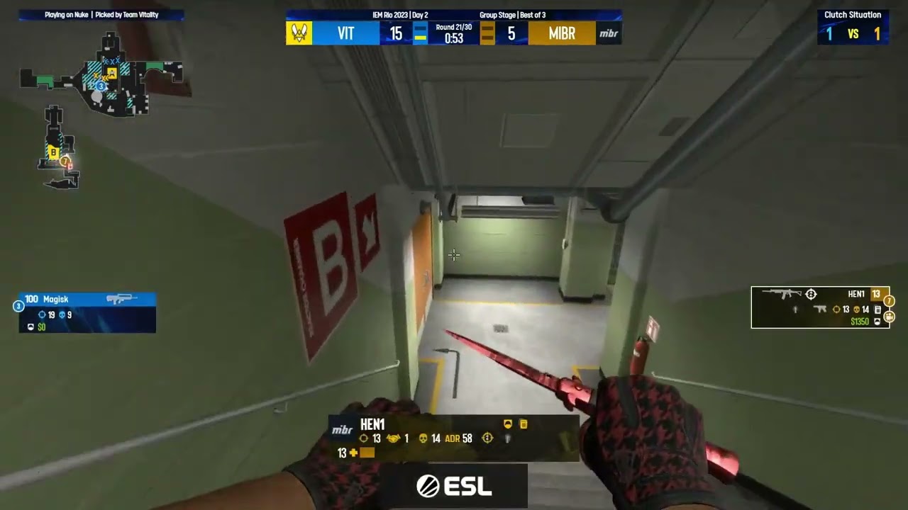 HEN1 no clutch contra ZywOo e Magisk com 38hp