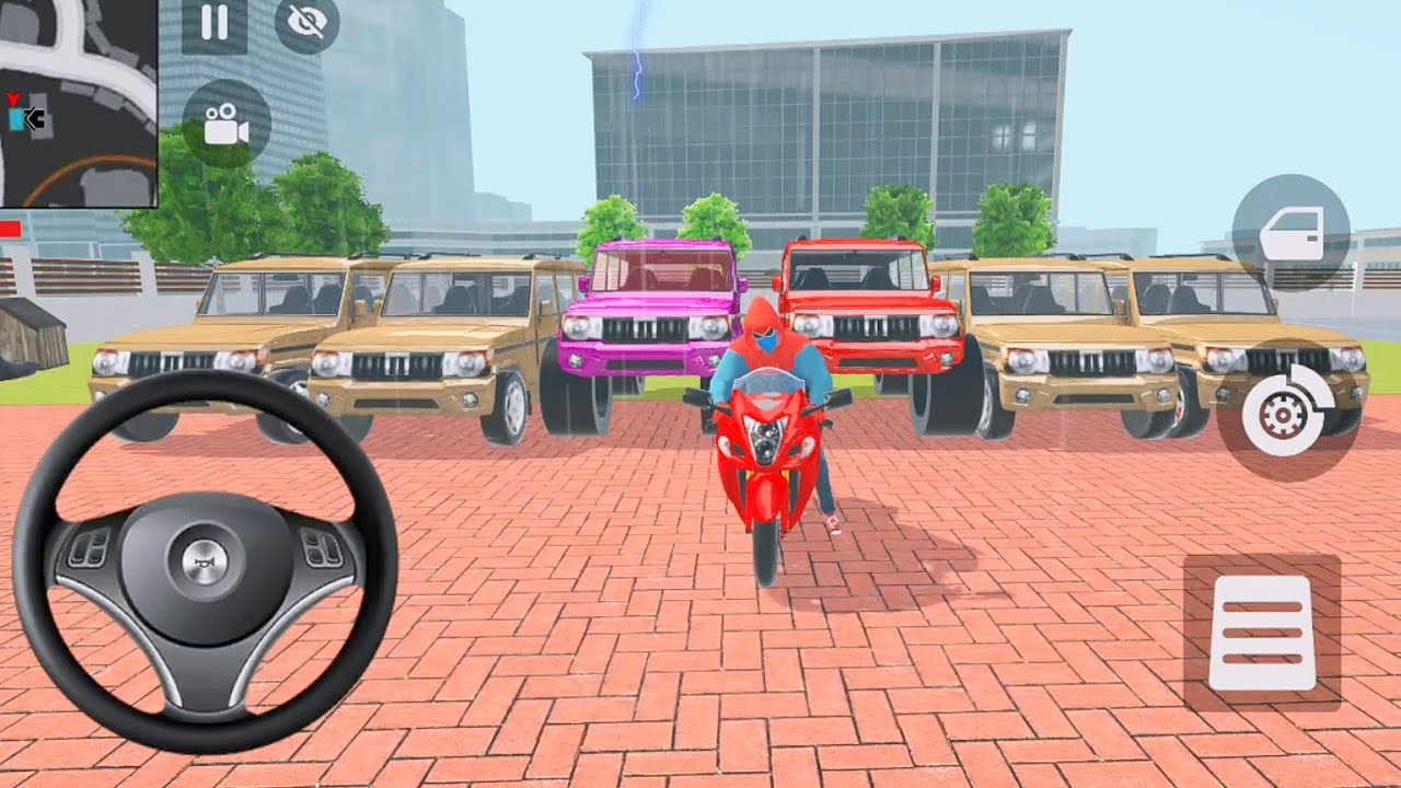 🥳 Car Bike Game: Franklin Order In Indian Modified Red Fortuner And Modified Bolero in Theft Auto 🎮