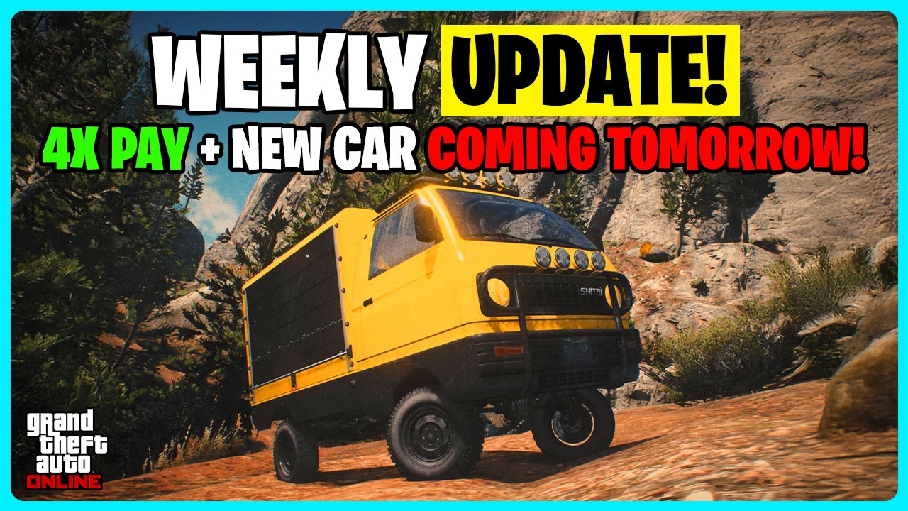 GTA ONLINE WEEKLY UPDATE! 4X MONEY & NEW CAR!