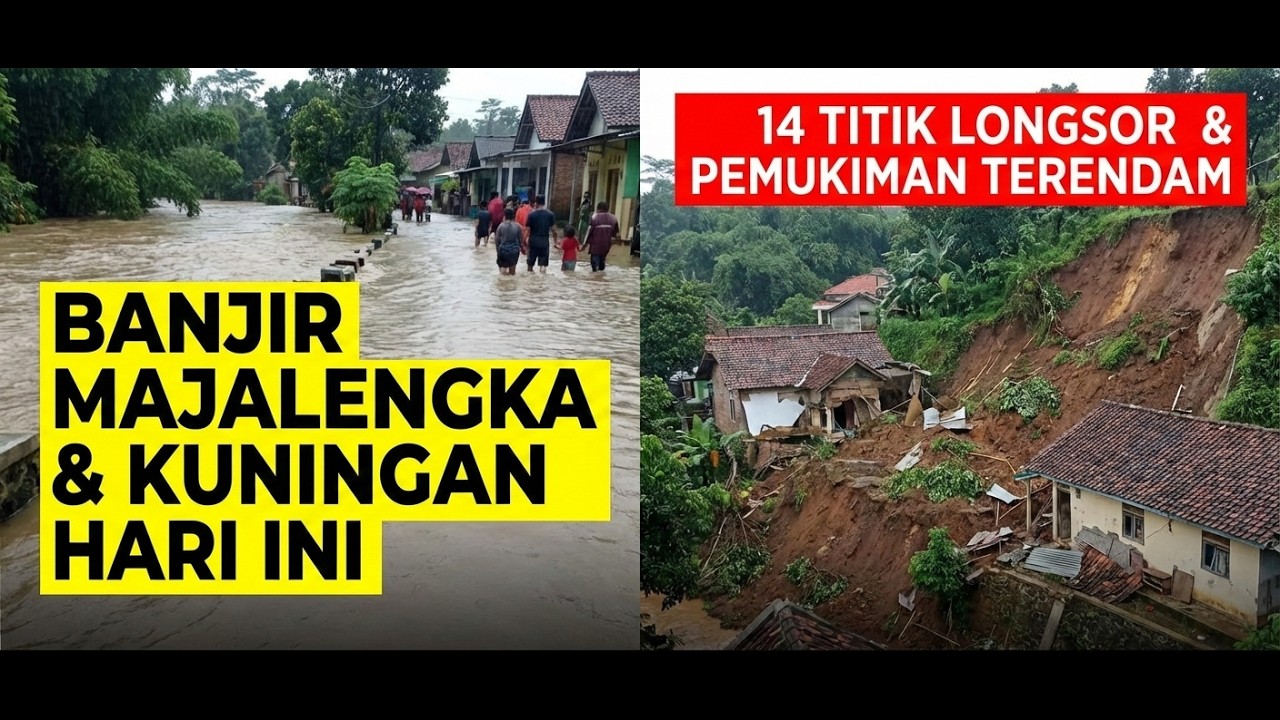 Banjir Majalengka & Kuningan Hari Ini: 14 Titik Longsor dan Pemukiman Terendam