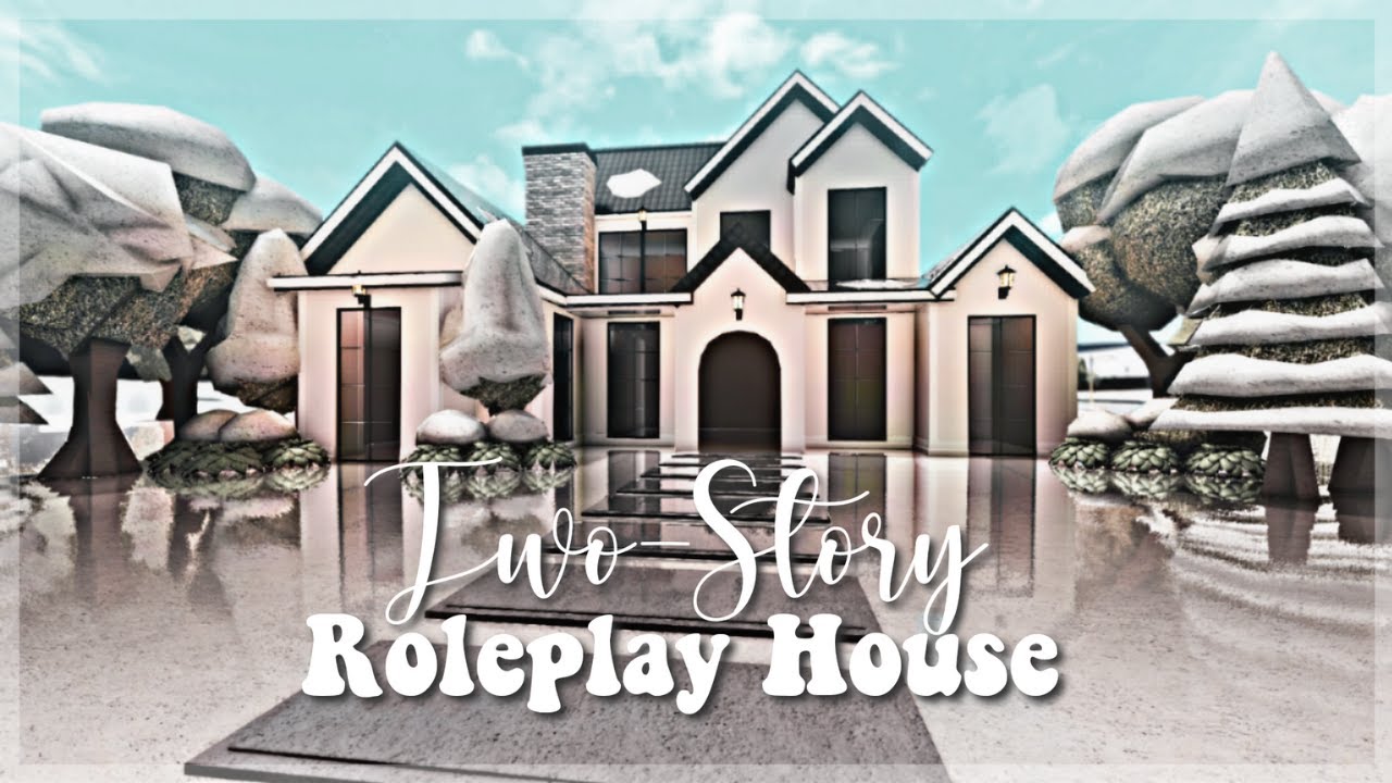 Roblox Bloxburg - Two-Story Modern Roleplay House Part 1 - Minami Oroi