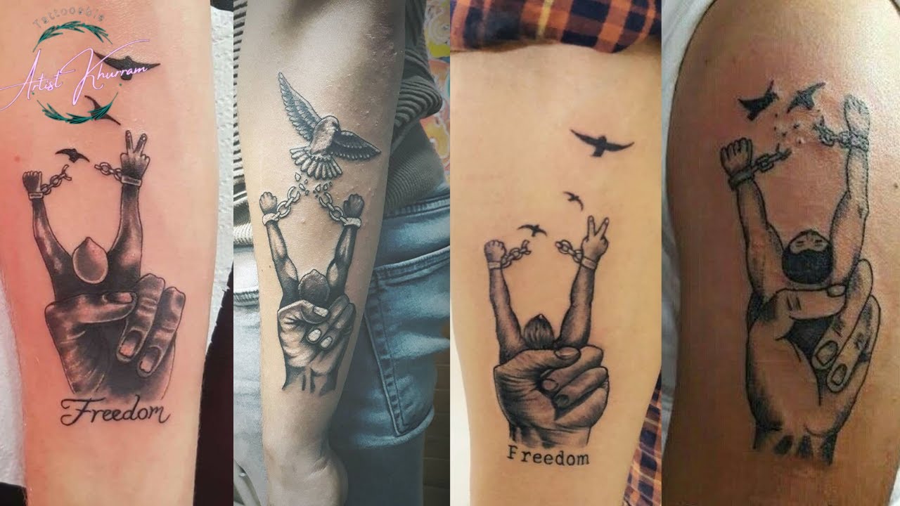 Freedom tattoo design  / Amazing tattoo design  /  girls hand tattoo designs