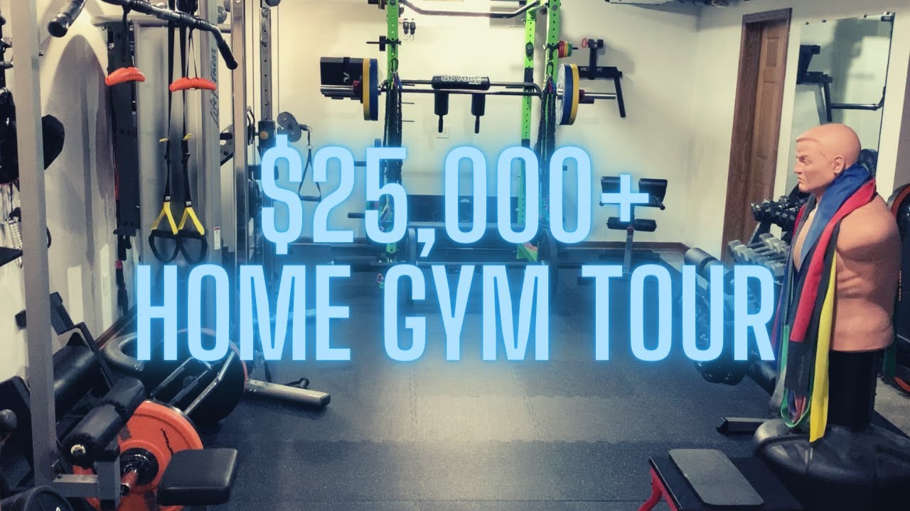 $25,000 + Home Gym Tour!! Rogue, Prime Fitness, American Barbell, Life Fitness, and many others!