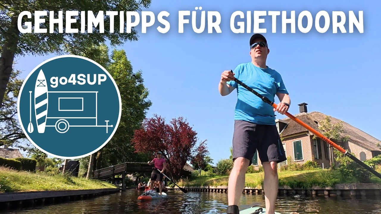 🚐🇳🇱 Vom Campingplatz direkt aufs SUP: Giethoorn das Venedig der Niederlande #SUP #Camping #Bootstour