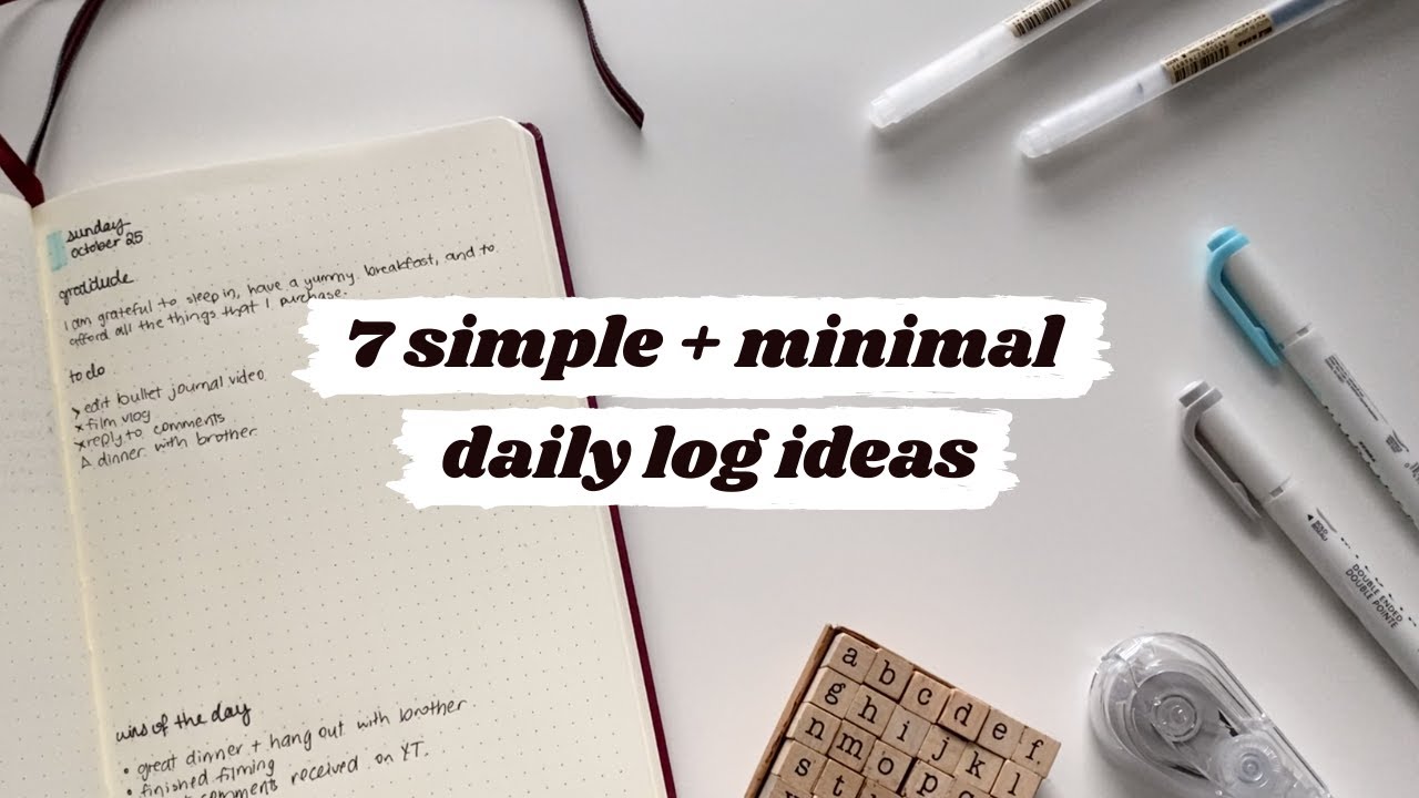 7 простых и минималистичных идей для ежедневного разворота в вашем bullet journal