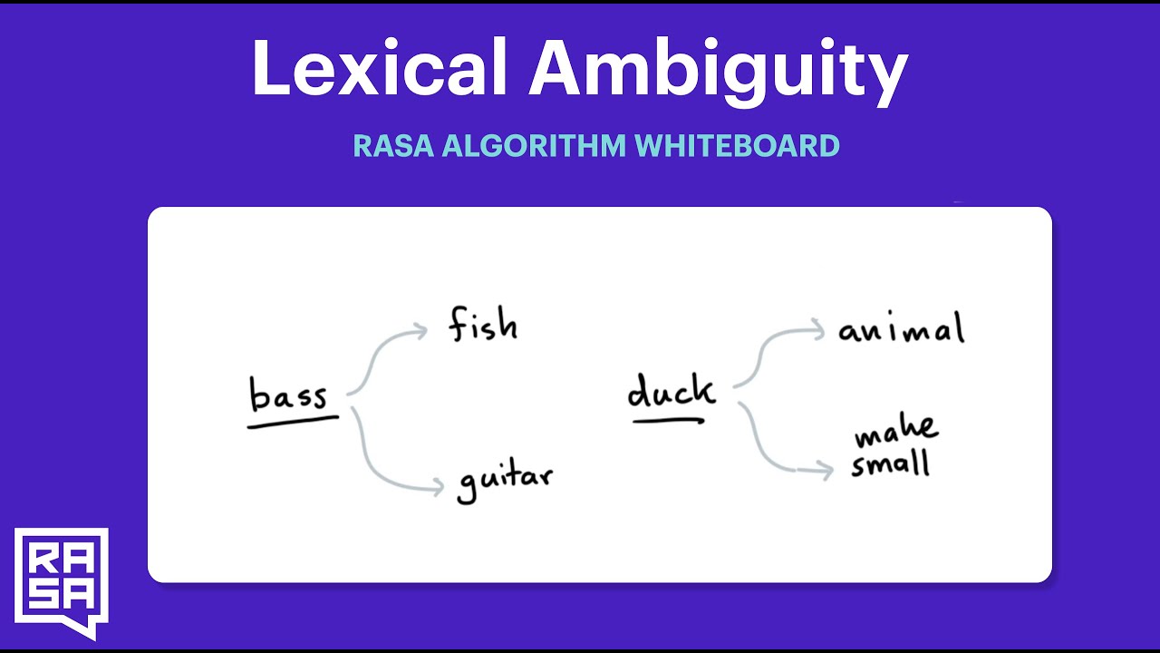 Rasa Algorithm Whiteboard - Lexical Ambiguity