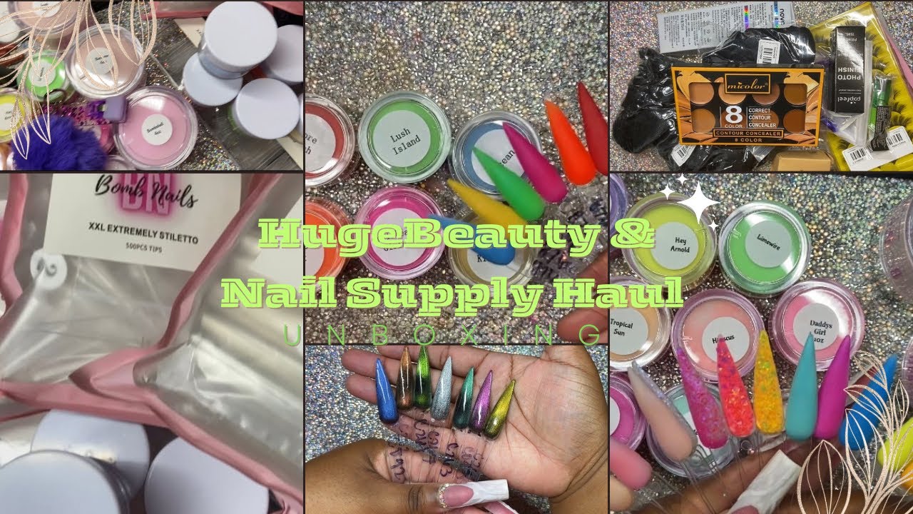 HUGE $600 Beauty & Nail Supply Haul| Temu | Shein| Amazon| Bombnails| Walmart