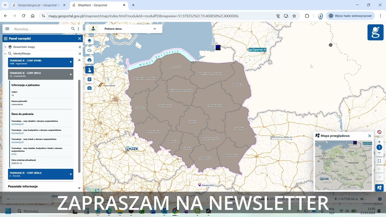 Pobieram Rejestr Cen Nieruchomości z Geoportal.gov.pl | Vlog GIS