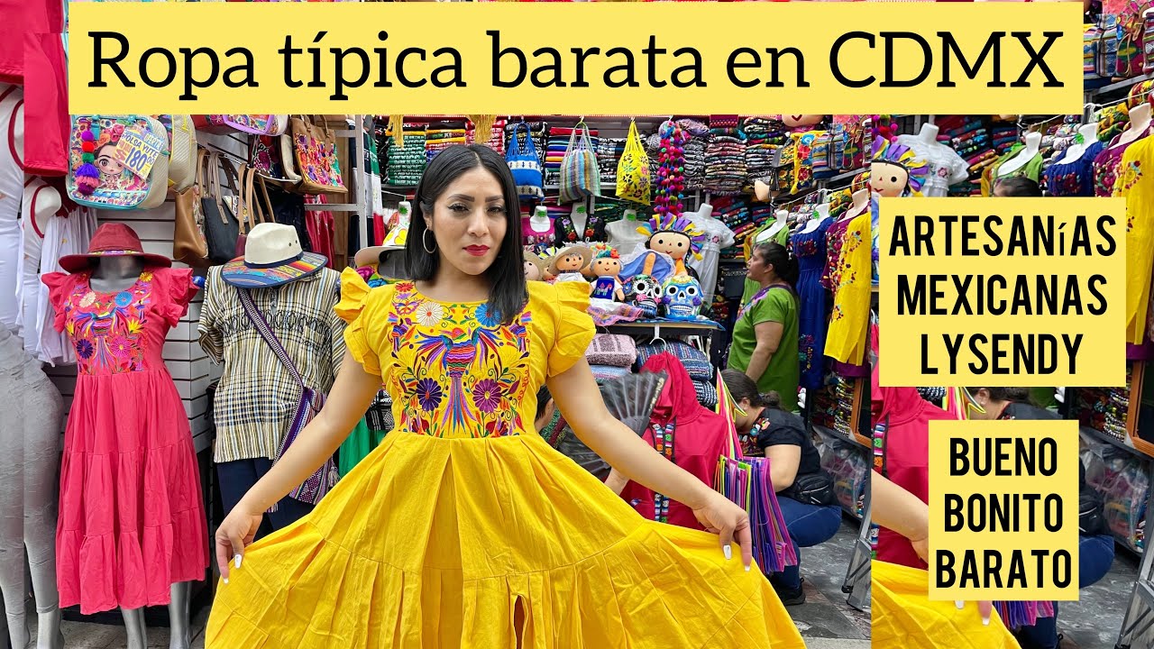 Ropa típica súper barata en CDMX Artesanías Mexicanas Lysendy 💚