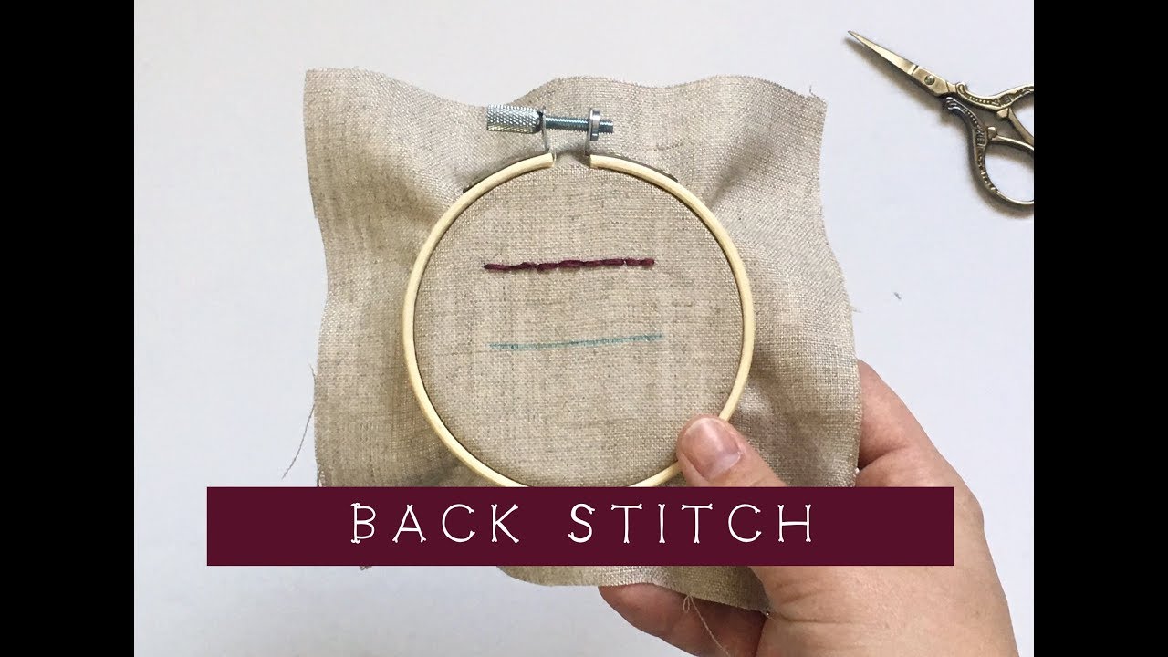 Back Stitch for Embroidery