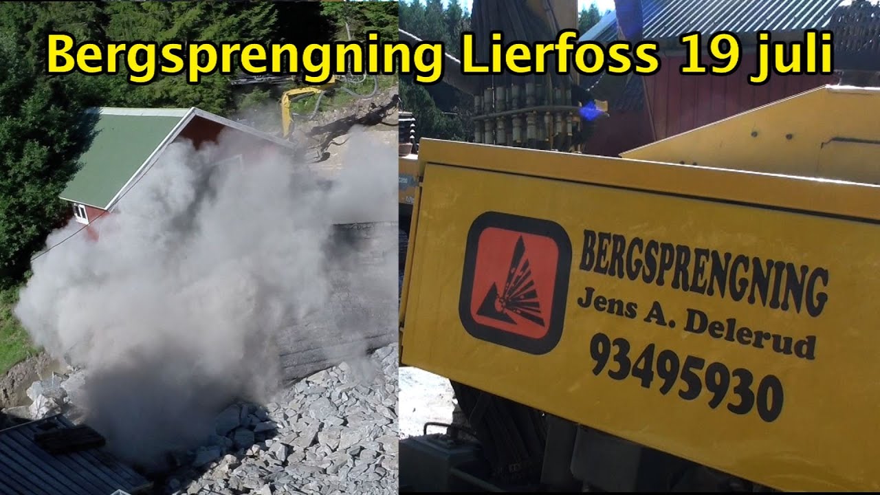 Bergsprengning Lierfoss 19 juli 2016, Jens A. Delerud