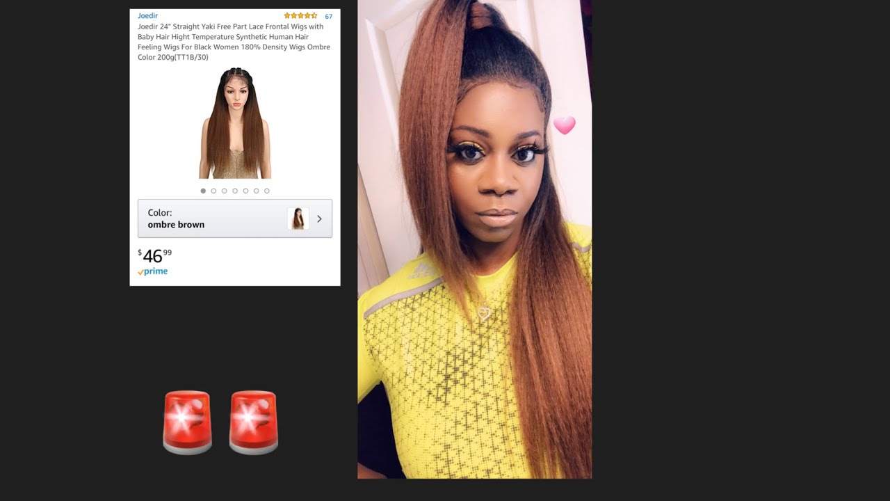 Amazon wig review $46 🚨🚨🚨 Wtf!  ❤️ Joedir wigs