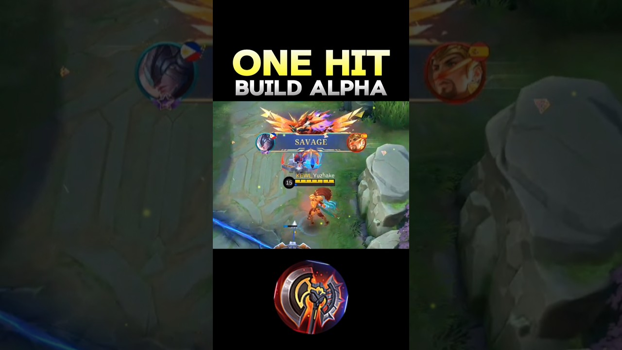 😱 WATCH THIS - BEST BUILD ALPHA 2024❓(ONE HIT) ~ MLBB 🔥 #mobilelegends #onehitbuild #alpha