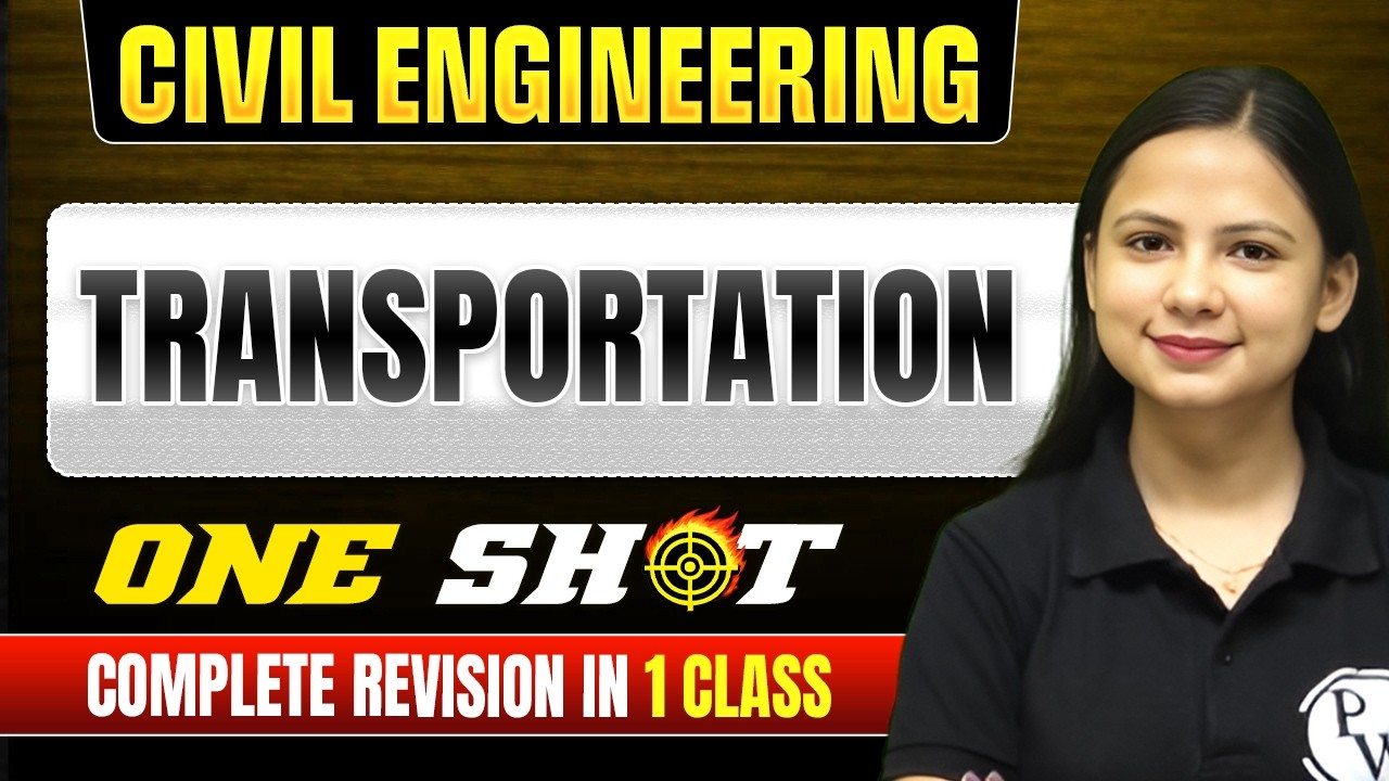 Transportation One Shot | Civil Engg. | Complete Revision for SSC JE & RRB JE 2026, State JE Exam